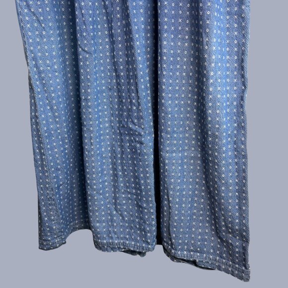 Vintage 80s Mizz Lizz Button Front Denim Shirt Dress - Picture 10 of 12